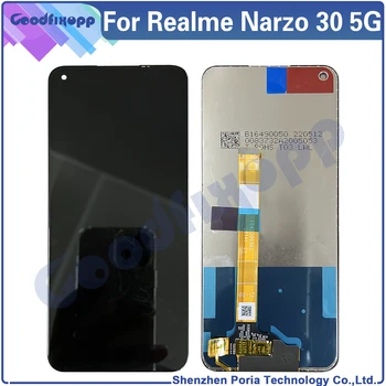 Realme için Narzo 30 5G RMX3242 lcd ekran dokunmatik ekranlı sayısallaştırıcı grup Değiştirme