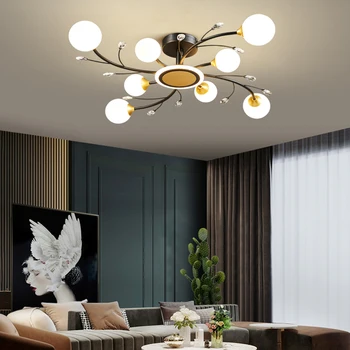Modern İskandinav LED avizeler lamba ev oturma odası yemek odası yatak odası aydınlatması ışıkları kristal cam iç Dekorasyon armatür