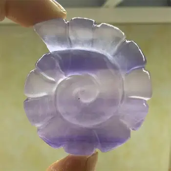 1 ADET Doğal Kristaller Florit Salyangoz Oymalar Şifa El Sanatları Reiki Noel Süsler Ev Dekorasyon