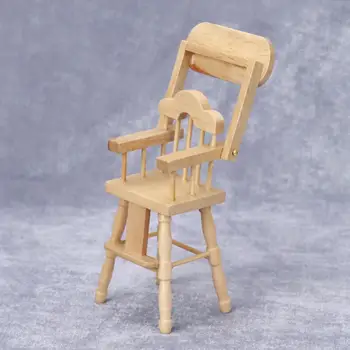 Mikro Peyzaj için Çok Yönlü Ahşap Çocuk Mobilya Modeli Mama Sandalyesi