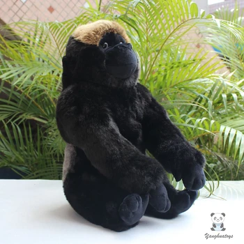 Peluş Silverback Gorilla Oyuncak Modeli Gerçek Hayat King Kong Orangutan Büyük Bebek Yağmur Ormanı Hayvanlar Hediyeler Dükkanı