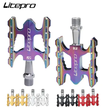 Litepro Ultralight Dağ Bisikleti Pedalı K3 Katlanır Bisiklet Pedalı Alüminyum Alaşım Brompton MTB Yol Bisikleti BMX Evrensel Pedal