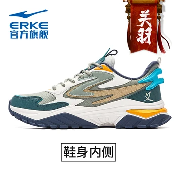 Hongxing Erke eğlence koşu ayakkabıları erkek 2021 sonbahar kış yeni ulusal moda spor koşu ayakkabıları