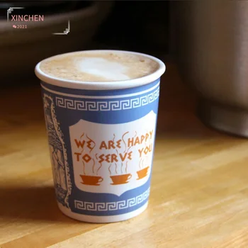 Klasik Ikonik kağıt bardak Şekli Seramik Kahve kahve fincanları Dükkanı Ofis su kupası Aile Parti Süt çay bardağı