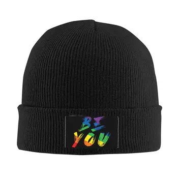 Eşcinsel Gurur LGBT Ol Örgü şapka Bere Kış Şapka Sıcak Moda Gökkuşağı Gurur Kap Erkekler Kadınlar için Hediyeler
