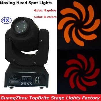 4 Adet / grup yüksek kalite 30 W LED Spot hareketli kafa ışık / ABD Luminums 30 W LED DJ Spot ışıkları süper parlak 8 Gobos ve 8 renk
