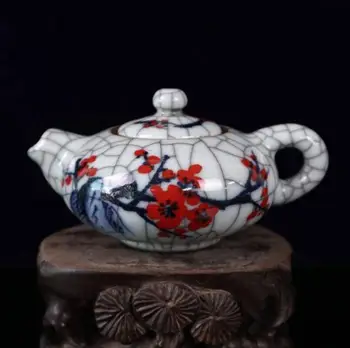 Çin seiko Mavi ve beyaz seramik çaydanlık el sanatları heykeli