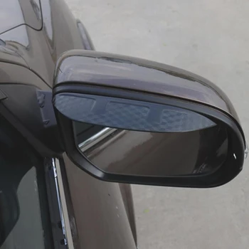 Araba Sticker Dikiz Yan Cam Ayna Trim Çerçeve Yağmur Kalkanı Güneşlik Gölge Kaş Toyota Prius 2016 İçin 2017 2018 2019