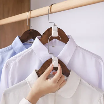 6 Adet Mini Elbise Askısı Konektörü Basamaklı Kanca Dolap Dolap Organizatör giysi rafı Tutucu Aksesuarları Ev Gereçleri