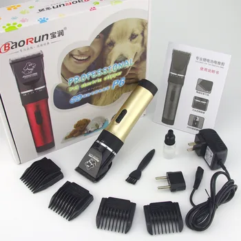 Şarj edilebilir Yüksek Güç Profesyonel Elektrikli Köpek Saç Giyotin Kedi Köpek Saç Kesme Pet Düşük Gürültü Saç Tıraş Makinesi Kesme Makası