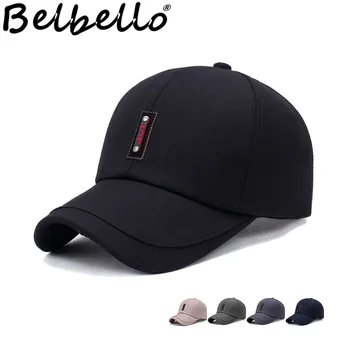 Belbello Bahar yaz yeni stil ekonomik erkek moda bez beyzbol şapkası eğlence orta yaşlı güneş şapkası dikiş saçak elderl şapka