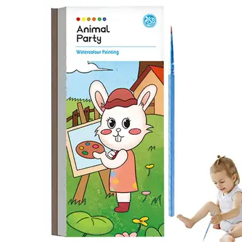 20 Sayfa Bebekler Boyama Kitapları Cep Suluboya boyama kitabı Doodle Çizim Kitapları Sanat Etkinlikleri İçin El Boya Kitapları
