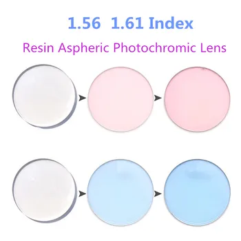 1.56 1.61 Pembe Mor Mavi Fotokromik Geçiş Optik Lensler Anti Yansıtıcı UV Scratch Miyopi Reçete Gözlük