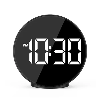 Dijital alarmlı saat Saat LED Gece Modu elektronik saat Büyük Zaman Sıcaklık Ev Dekor Masa Saati Uyandırma İşığı
