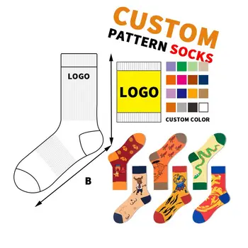 Özel Hayvan Desenleri Yapılan komik çoraplar Erkekler Renkli Ekip Mutlu Çorap Funky Tasarımcı Logosu Adam Eğlenceli Pamuk Erkekler Yenilik Mutlu Çorap