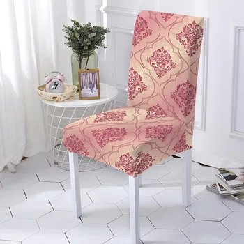 Mandala Baskı Elastik Yemek sandalye kılıfı Toz geçirmez Yıkanabilir Tek parça OfficeSeat Slipcover Ev Otel Dekorasyon