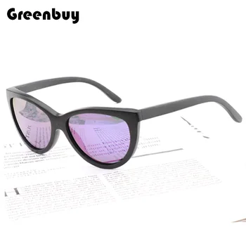 Klasik polarize kadın bambu Güneş gözlüğü erkek erkek UV400 koruyucu gözlük (hediye kutusu ile)