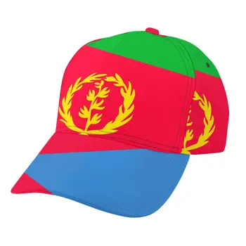 Eritre Bayrağı Açık Spor Kapaklar beyzbol şapkası Erkek Kadın vizör kapağı beyzbol şapkası Sokak Hip Hop Kapaklar