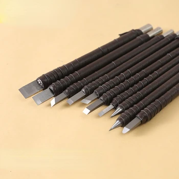 Mühür Oyma Bıçağı Oyma Tungsten Çelik Oyma Bıçağı Serisi Araçlar Manuel Ahşap Taş Set
