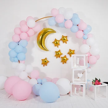 Düğün Kemer Parti dekorasyon balonu Kemer Yuvarlak Arka Plan Braketi Metal Yuvarlak Doğum Günü Partisi Balon Arka Plan Kemer Garland