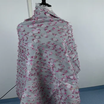 Ipliği boyalı Gül Jakarlı Kumaş Elbiseler Yapılandırılmış trençkotlar Takım Elbise Brokar Markalı Kumaşlar metre