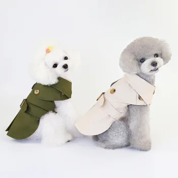 Gentlewoman Tarzı Evcil Köpek Giysileri Kış Kalınlaşmak Rüzgarlık Ceket Kostümleri Giysi Küçük Yavru Köpek Giysileri Evcil Hayvan Acessorios