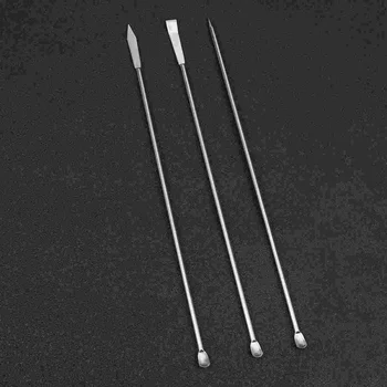 3 adet Paslanmaz Çelik Laboratuvar Örnekleme Kaşık Mikro Kaşık Mikro Laboratuvar Kaşık Paslanmaz Çelik Reaktif Kaşık