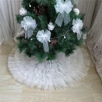 Beyaz Noel Ağacı Etek Örgü Peluş Noel Ağacı Halı Merry Christmas Ağacı Süslemeleri Süs Yeni Yıl Navidad Ev Dekor
