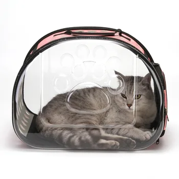 Astronot Şeffaf evcil hayvan çantası Katlanabilir Nefes Pet Moda Taşınabilir Sırt Çantaları Küçük Hayvan Taşıyıcı Tasarımcı Sırt Çantası