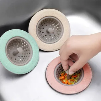 Mutfak Suckers Silikon Banyo lavabo drenajı Yuvarlak döşeme süzgeci kapağı Fiş Su Filtresi Anti-engelleme mutfak gereçleri Aksesuarları