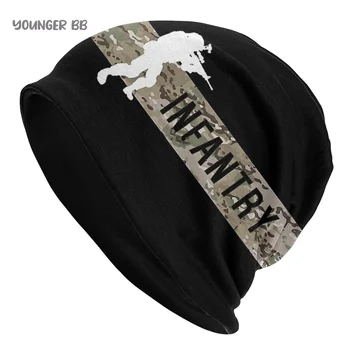 Kaput Şapka Kamuflaj Ordu Erkek kadın Örgü Şapka ABD Askeri Piyade Kış Sıcak Kap Kasketleri Termal Elastik Kapaklar
