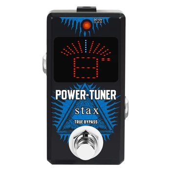 Stax Gitar Güç Tuner Pedalı 8 Bağımsız 9V Çıkışı İle yüksek hassas ayar Pedallar Elektro Gitar İçin Mini Gerçek Bypass