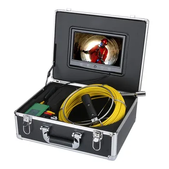 30M 10 inç 22mm Endüstriyel Boru kanalizasyon inceleme kamerası Video Kamera IP68 Su Geçirmez Drenaj Borusu kanalizasyon inceleme kamerası Sistemi
