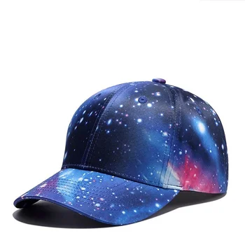 Yüksek kaliteli 3D baskı mavi gökyüzü beyzbol şapkası erkek kadın moda şapka