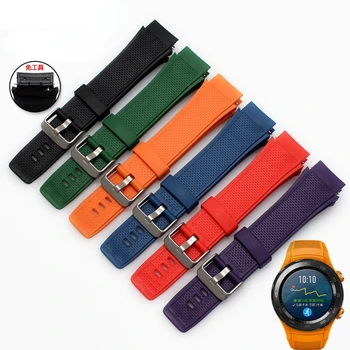 Yumuşak Silikon Watch Band Bilek Kayışı Yedek Watchband 20mm Huawei watch2 Moda Su Geçirmez Smartwatch Kemerler Bilezik