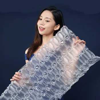 300 m hava yastığı Filmi Şişme Ambalaj Plastik Film Ambalaj Plastik Hava Kabarcığı Rulo Tampon Wrap Koruma Hava Yastığı Toptan