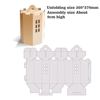 Düğün Kale Hediye Mini 3D Kutusu Metal Kesme Ölür için Yeni 2022 Scrapbooking Kağıt Yapımı Çerçeve Kart Craft Malzemeleri Hiçbir Damga