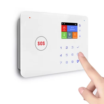 2.4 İnç TFT Ekran WIFI GSM Ev hırsız alarmı Kitleri Kablosuz Güvenlik Alarm Sistemi hareket dedektörü APP Kontrolü