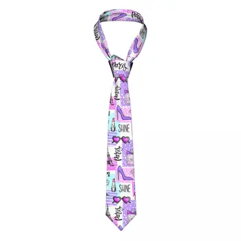 Moda Parfüm Ruj Oje Unisex Kravatlar Moda Polyester 8 cm Klasik Boyun Kravat Erkekler için Günlük Giyim Kravat İş