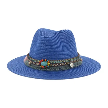 Güneş şapkaları Yaz Kadın Şapka Rahat Açık Plaj Yaz Haki Saman Streetwear Batı Kovboy yazlık şapkalar Yeni Sombreros De Mujer