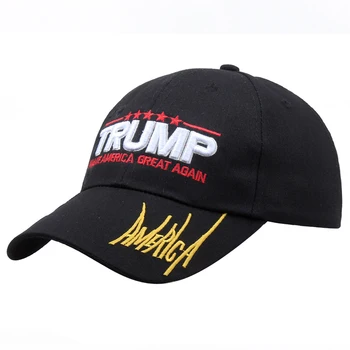 Yeni beyzbol şapkası Trump Amerika beyzbol şapkası Pamuk Sokak Hip Hop Kapaklar Ayarlanabilir Nakış Şapka Açık Spor Gölge Kap TG0232