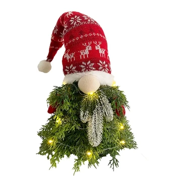 Masa üstü Mini Yılbaşı Ağacı Süsleri Ev Dekor Gnome Noel Süslemeleri Tatil Parti Doğum Günü Şükran Günü B03E