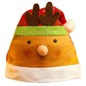 Noel Süsler Dekorasyon noel şapkaları Sevimli Karikatür noel baba şapkaları Çocuk Çocuk Yetişkin Kap Noel Partisi Sahne İçin