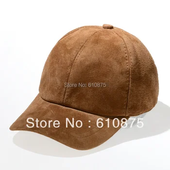 Adam Bahar Sıcak Satış 100 % Hakiki Deri Şapka Erkek Sonbahar 100 % Koyun Derisi Beyzbol Kapaklar Erkekler Kış Katı Sıcak Koruma Kulak Şapka