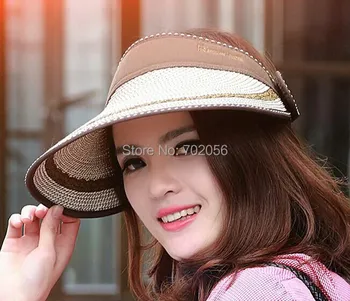 Kore eğilim Kadın katı Geniş kenarlı şapka Disket Yaz UV Koruma Plaj güneş şapkası Kubbe balıkçılık şapkası Fabrika satış 9 renkler#3854