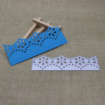 Metal Kesme Scrapbooking İçin Ölür Çiçek Polka Dot Çerçeve Şablon kraft el işi kağıdı Bıçak Kalıp Bıçak delikli kart Yapımı Kalıp Kesim
