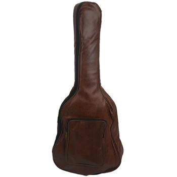 Sıcak 40 İnç 41 İnç Su Geçirmez PU Gitar Sırt Çantası Kalınlaşmış Yastıklı Gitar Taşıma Çantası Gig Bag 40 / 41 inç