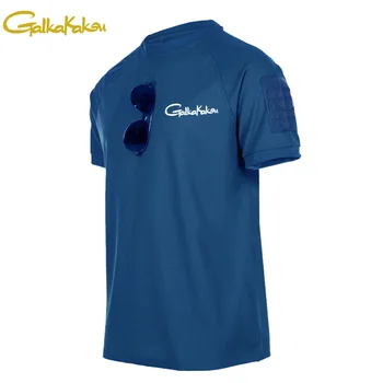 Çabuk kuruyan T-shirt Erkek Ordu Fan Açık Spor Balıkçılık Yuvarlak Boyun Balıkçılık Yürüyüş Marka Büyük Boy Yaz Kısa Kollu Gömlek