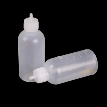 1 adet 50ml Plastik Dağıtıcı Şişe Şırınga İğne İle Çok Fonksiyonlu Tutkal Alkol Boya Şişesi DIY Model Yapımı