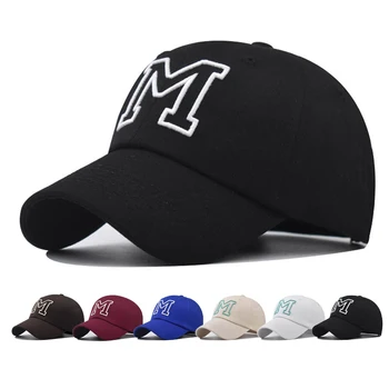 Beyzbol şapkası Snapback Şapka güneş şapkası Bahar Sonbahar beyzbol şapkası Spor kap M mektup Kap Hip Hop Gömme Kap Şapka Erkekler Kadınlar İçin